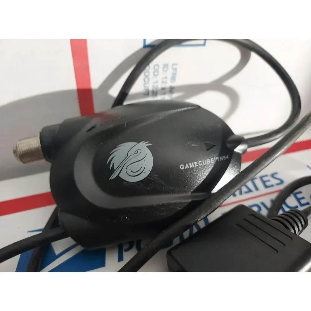Pelican Automatic Auto RF Switch RFU Coax TV Cable Cord for N64 GameCube T6#203